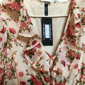 Fall floral boho dress